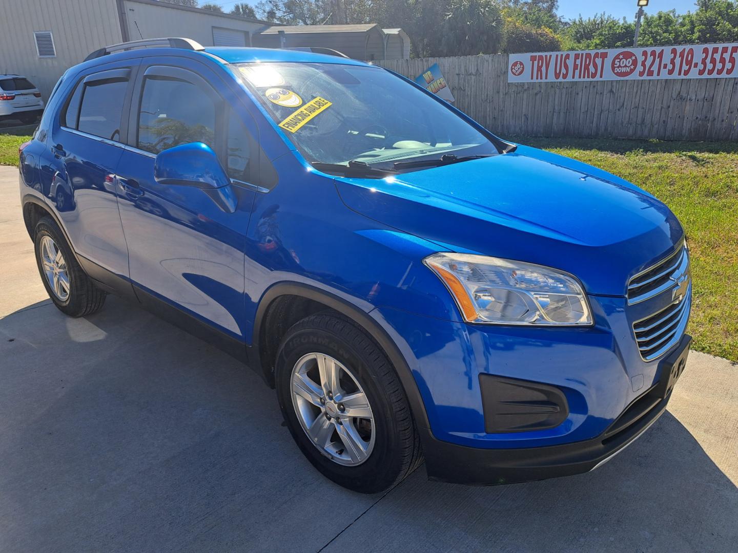 2015 Blue /BLACK Chevrolet Trax (KL7CJRSB5FB) , AUTOMATIC transmission, located at 1181 Aurora Rd, Melbourne, FL, 32935, (321) 241-1100, 28.132914, -80.639175 - Photo#1